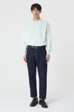 CLOSED Basic Crewneck Logo -Mode Verkauf C85257 47N 20 655 4