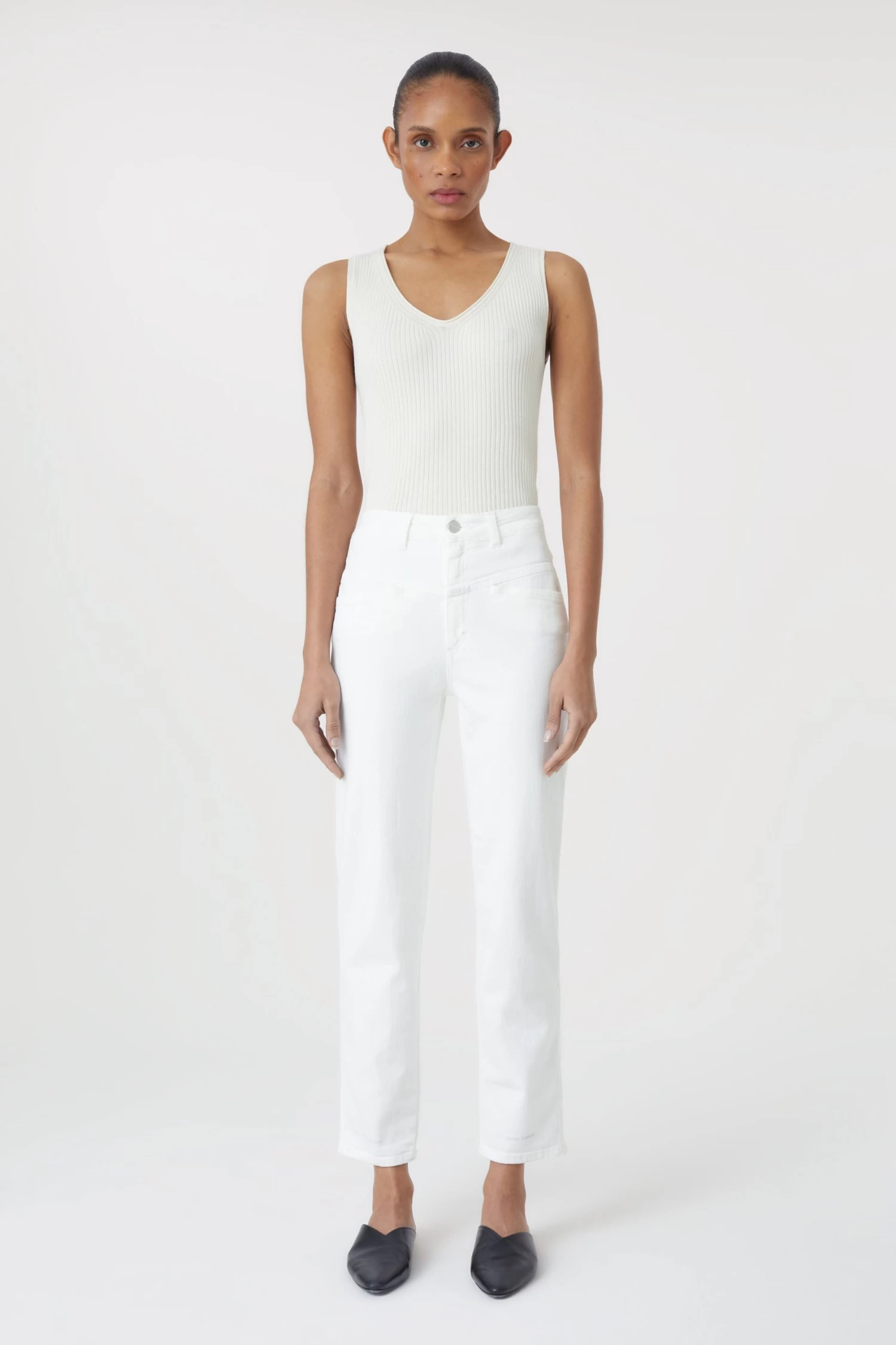 CLOSED Pedal Pusher White 1 CLOSED Pedal Pusher White