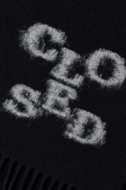 CLOSED Logo Scarf -Mode Verkauf C90881 71Y 22 100 2