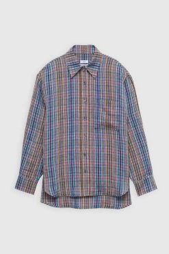 CLOSED Checked Linen Shirt 11 CLOSED Checked Linen Shirt -Mode Verkauf C94241 54A 22 554 5