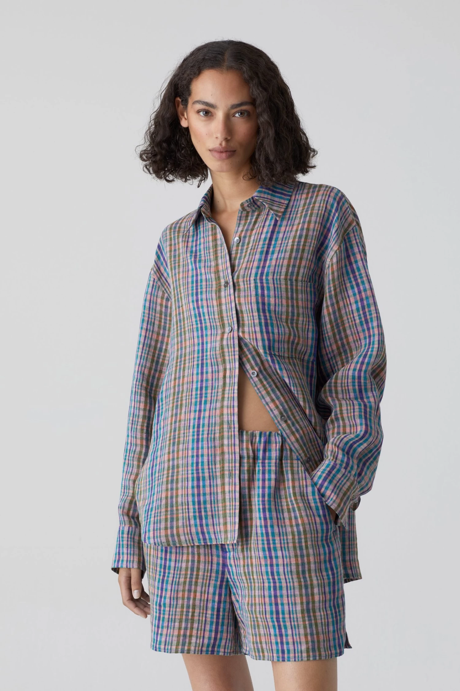CLOSED Checked Linen Shirt 1 CLOSED Checked Linen Shirt