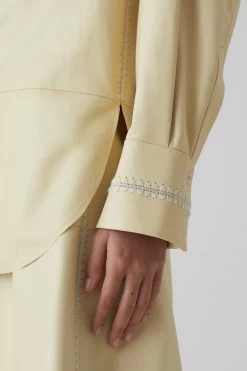 CLOSED Hemdbluse Aus Leder -Mode Verkauf C94486 81P DD 491 2