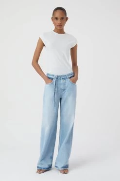 CLOSED T-Shirt Im Rippstrick -Mode Verkauf C95427 42W 22 218 4