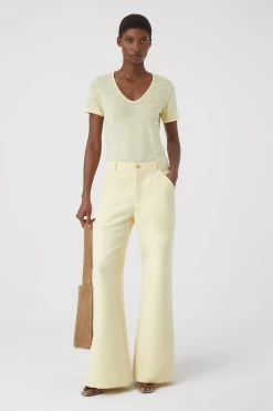 CLOSED T-Shirt Aus Leinen -Mode Verkauf C95858 444 22 446 4