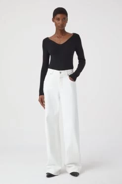 CLOSED Longsleeve Mit V-Neck -Mode Verkauf C96359 91W 22 100 4