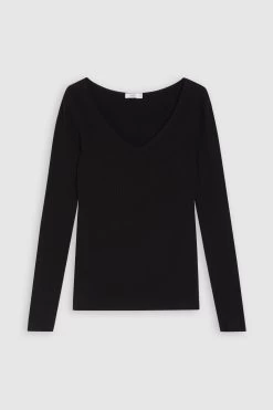 CLOSED Longsleeve Mit V-Neck -Mode Verkauf C96359 91W 22 100 5