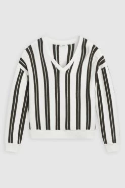 CLOSED Gestreifter Strickpullover 9 CLOSED Gestreifter Strickpullover -Mode Verkauf C96451 922 ST 101 4