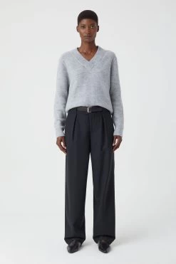 CLOSED V-Pullover Aus Alpaka-Mix -Mode Verkauf C96753 98I 22 127 4