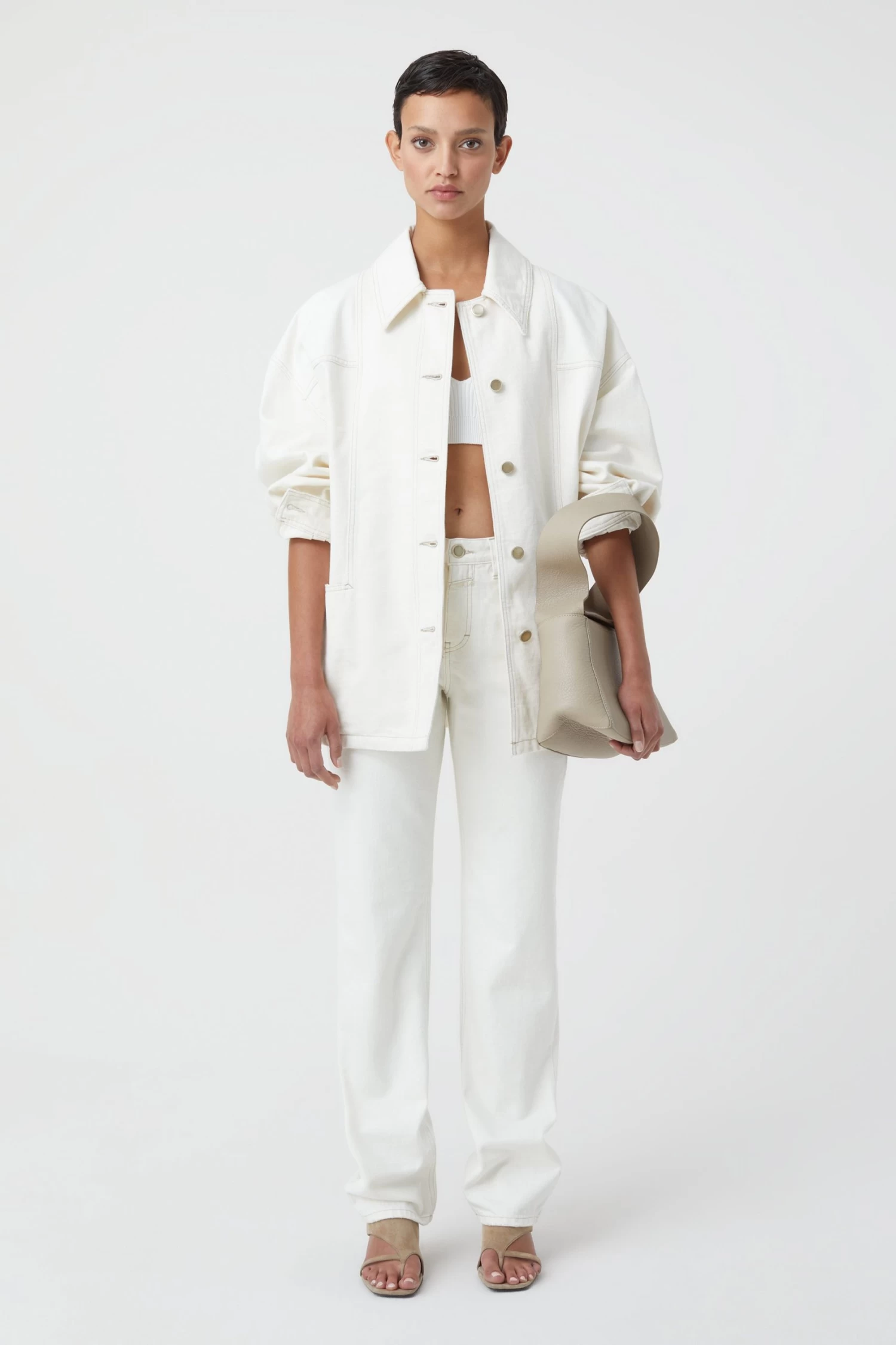 CLOSED Ecru Denim Jacket 1 CLOSED Ecru Denim Jacket