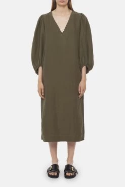 CLOSED Seide-Leinen-Kleid