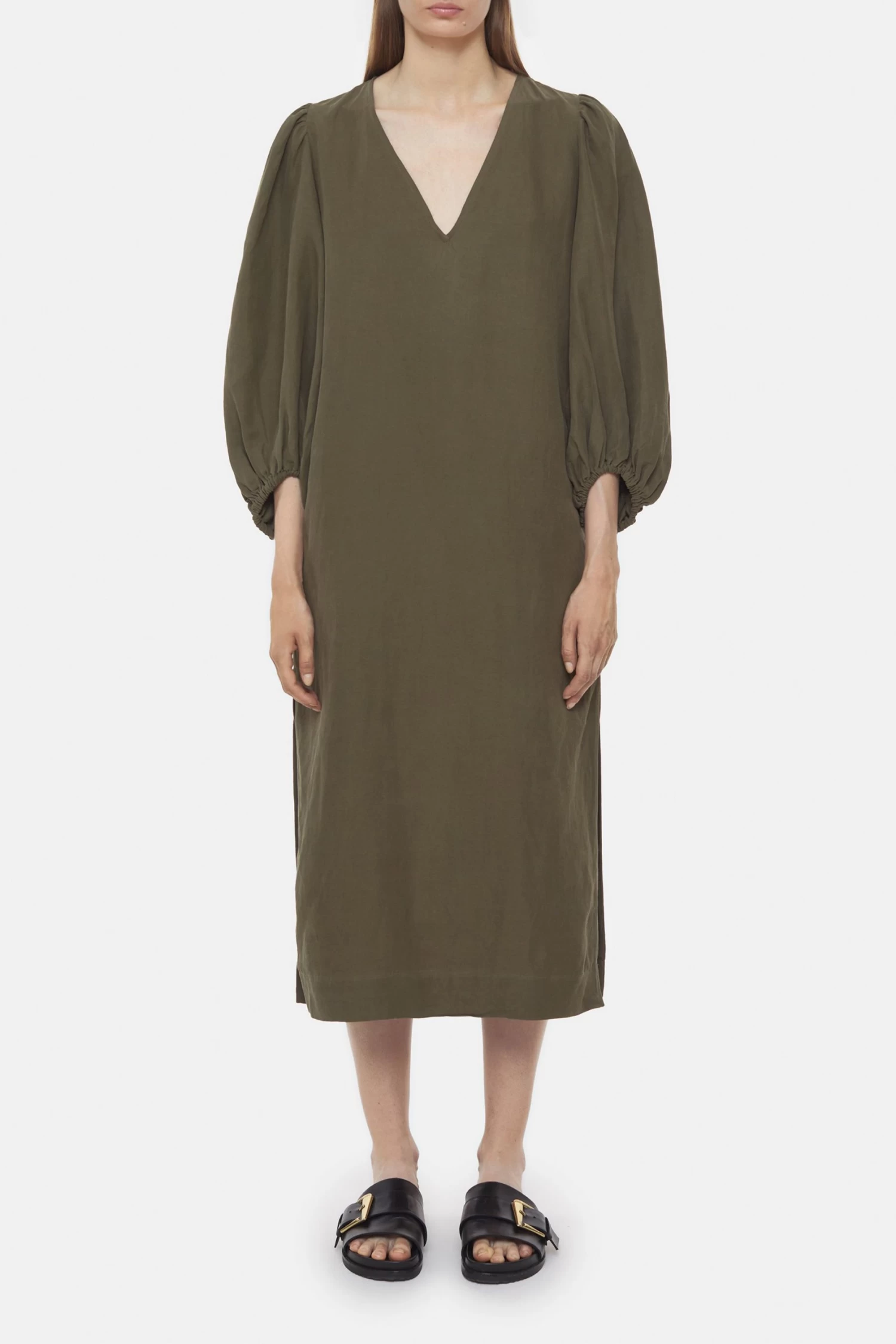 CLOSED Seide-Leinen-Kleid 1 CLOSED Seide-Leinen-Kleid